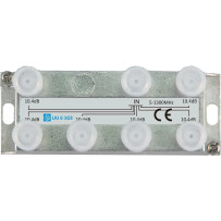 Laatuantenni 6-jaotin 10.4dB 5-1300MHz Docsis 3.1