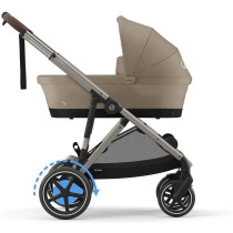 Cybex e-Gazelle S -rattaat, Almond Beige, sähköavusteinen