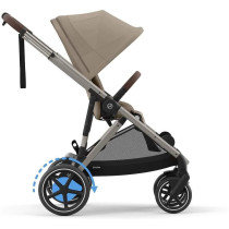 Cybex e-Gazelle S -rattaat, Almond Beige, sähköavusteinen