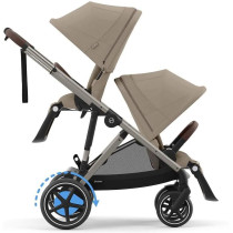 Cybex e-Gazelle S -rattaat, Almond Beige, sähköavusteinen