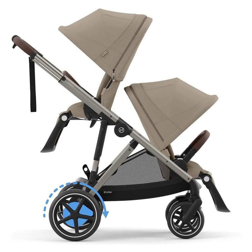 Cybex e-Gazelle S -rattaat, Almond Beige, sähköavusteinen