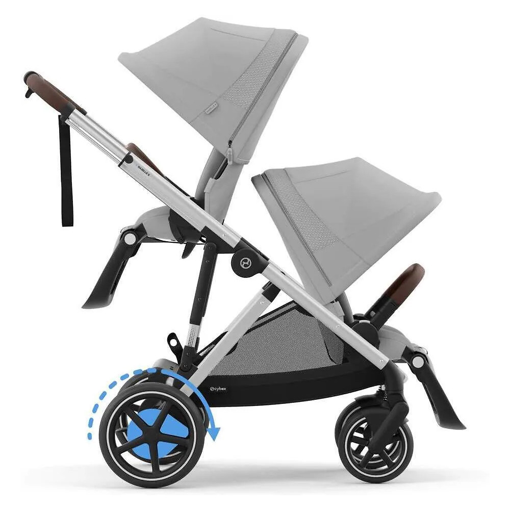 Cybex e-Gazelle S -rattaat, Grey, sähköavusteinen