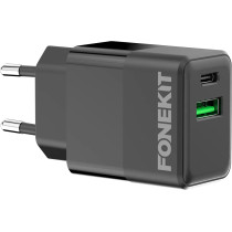 FoneKit Double 20W -laturi, USB-C + USB-A