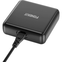FoneKit GaN PD 200W -verkkovirtalaturi, USB-A + 5 x USB-C, musta