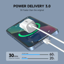 FoneKit Mini 20W -verkkovirtalaturi, USB-C