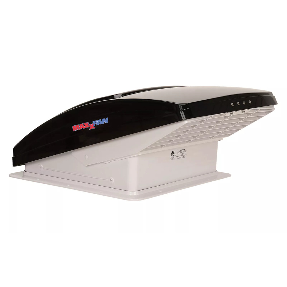 Airxcel Maxxfan Deluxe -kattoluukku, musta 12V