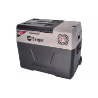 Berger B40-T -kompressorikylmälaukku – 39 litran tehokas kylmälaukku LED-näytöllä, USB-latauksella ja pyörillä varustettuna