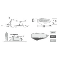 Robens Cress 1 Pro -tunneliteltta yhdelle hengelle