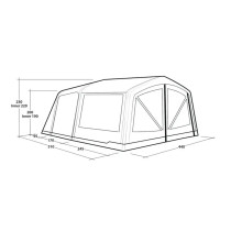 Outwell Maryland 5 Air -tunneliteltta