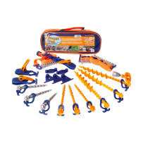 Peggy Peg 270° -kiinnityssarja sisältäen hihnat ja ruuvikiilat markiisin kiinnitykseen pehmeälle maalle