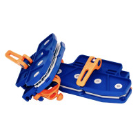 Sininen ja oranssi Peggy Peg Fix&Go AntiFlap -markiisipidikesarja kahden kappaleen pakkauksessa