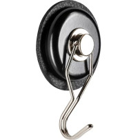 Silwy musta magneettikoukku ja nanogeelityyny, 2 kpl, kiinnitettynä seinään ilman porausta