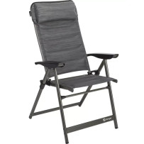 Berger Slimline -tuoli, taitettava alumiinirunkoinen taittotuoli, pehmustettu istuin ja säädettävä selkänoja