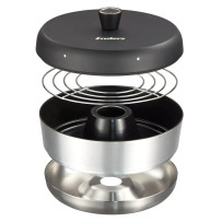 Enders Vamo -retkiuuni lämpömittarilla ja irrotettavalla ritilällä ulkokäyttöön