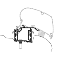 Kattomarkiisin kiinnityssarja Thule Adapter Roof Crafter | MAN TGE
