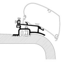 Kattomarkiisin kiinnityssarja Thule Adapter Roof Ducato 1994-2006