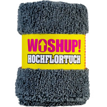 WOSHUP! kaksipuolinen korkeanukkainen mikrokuituliina 40 x 40 cm herkille pinnoille