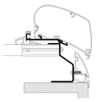 Kattomarkiisin kiinnityssarja Thule Adapter Roof Fendt Brillant