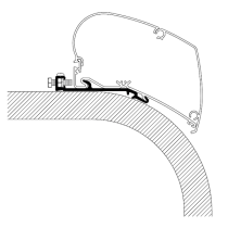 Kattomarkiisin kiinnityssarja Thule Adapter Roof Flat