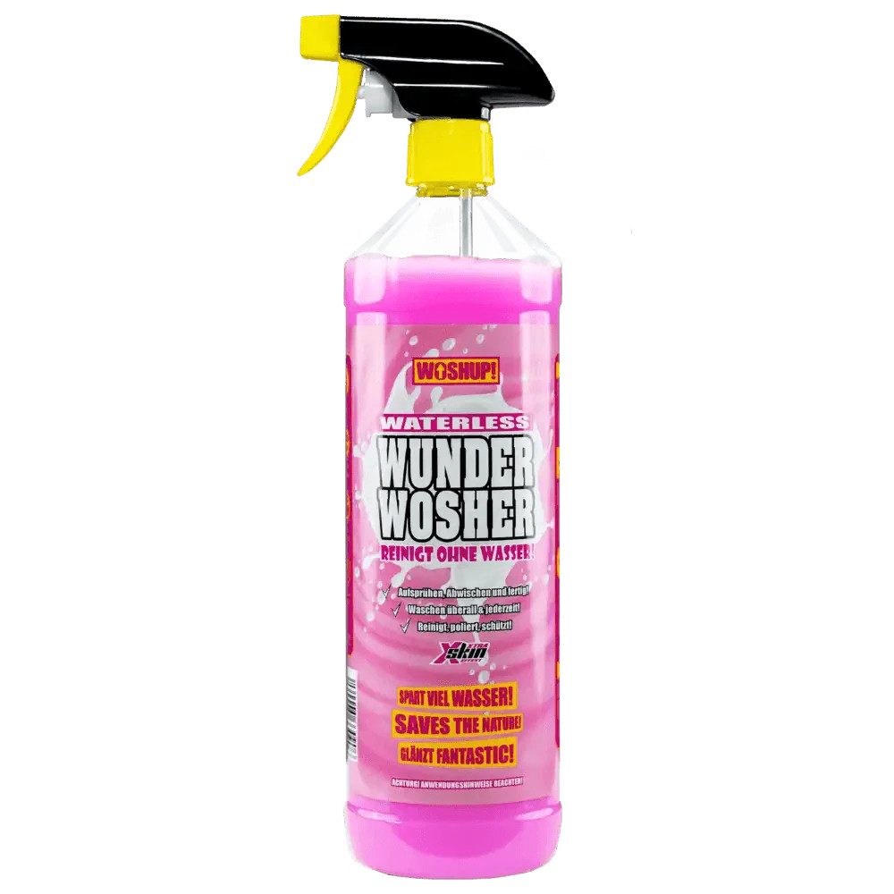 WOSHUP! Waterless Wunder vesitön puhdistusaine 1 litra matkakäyttöön ja kiillottamiseen