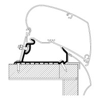 Kattomarkiisin kiinnityssarja Thule Adapter Roof Hobby Optima Deluxe | Premium LED