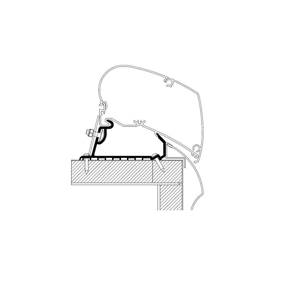 Kattomarkiisin kiinnityssarja Thule Adapter Roof Hobby Optima Deluxe | Premium LED