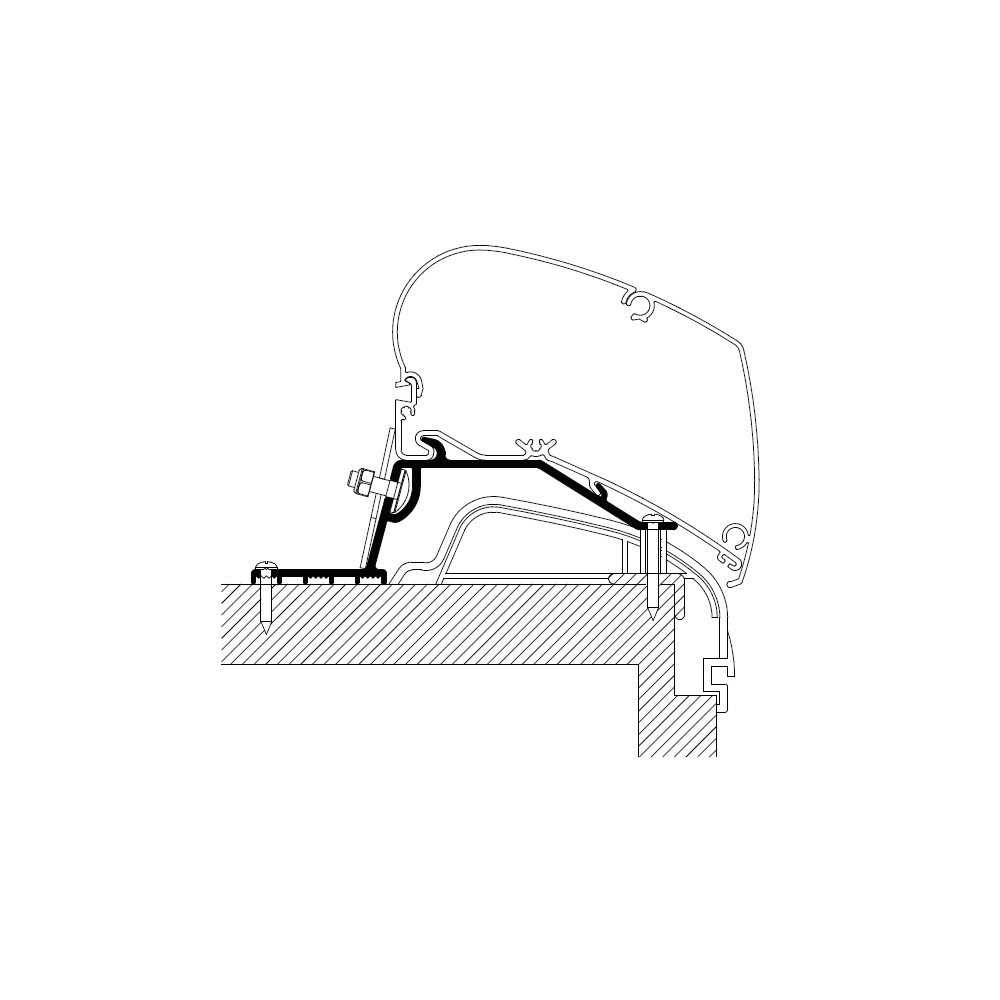 Kattomarkiisin kiinnityssarja Thule Hobby Premium / Ontour