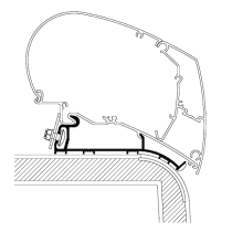 Kattomarkiisin kiinnityssarja Thule Adapter Roof Hymer 2013