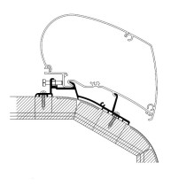 Kattomarkiisin kiinnityssarja Thule Adapter Roof LMC Explorer | Cruiser MJ2018