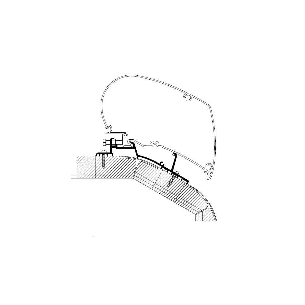 Kattomarkiisin kiinnityssarja Thule Adapter Roof LMC Explorer | Cruiser MJ2018