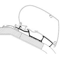 Kattomarkiisin kiinnityssarja Thule Adapter Roof LMC Liberty TI/TEC