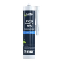 Bostik 1590 harmaa butyylitiivistemassa 0,3L, kuiviin peltisaumoihin ja levyrakenteisiin