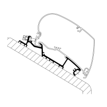 Kattomarkiisin kiinnityssarja Thule Niesmann Smove 7.4B / E 3.5m