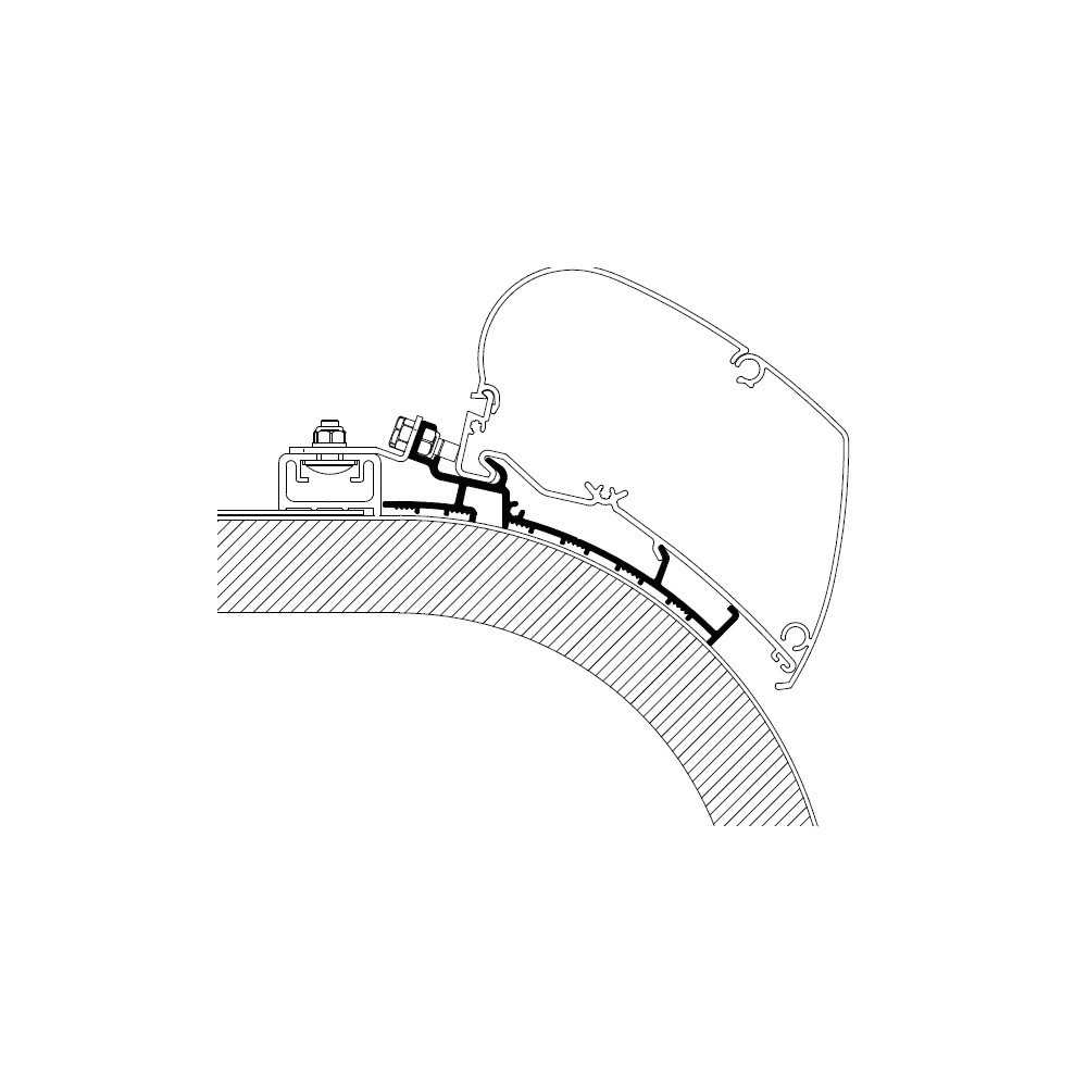 Kattomarkiisin kiinnityssarja Thule Adapter Roof Rapido Distinction Kattomarkiisin kiinnityssarja Thule Adapter Roof Rapido Distinction