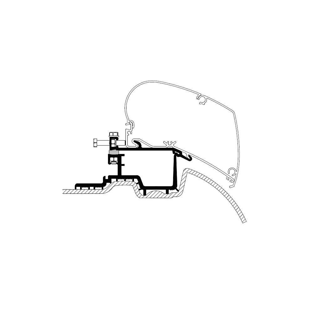Kattomarkiisin kiinnityssarja Thule Adapter Roof Sprinter | Crafter