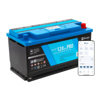 Berger LiFePO4 120 Ah litiumakku 12 V, sisäänrakennettu lämmitys ja Bluetooth-valvonta
