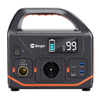 Berger Powerstation BPS 300 -kompakti varavirtalaite matkalle tai hätätilanteisiin, 333 Wh kapasiteetti