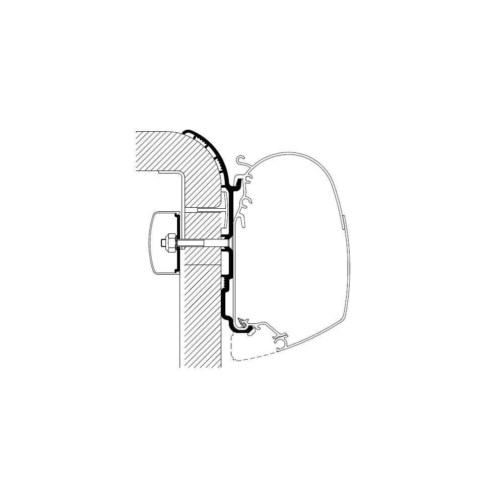 Seinämarkiisin kiinnityssarja Thule Adapter Wall Bürstner 4,5m Seinämarkiisin kiinnityssarja Thule Adapter Wall Bürstner 4,5m