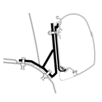 Seinämarkiisin kiinnityssarja Thule Adapter Wall Ducato | Iveco H2 Lift Roof