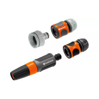 Gardena perussetti, 4-osainen hanaliitin- ja letkuliitinsarja puutarhan kasteluun