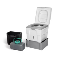 Trobolo WandaGo -kuivakäymälä, ergonominen ja säädettävä istuinkorkeus, ilman kemikaaleja ja hajuton