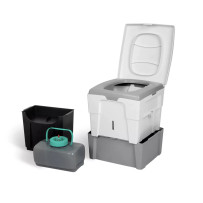 Trobolo WandaGo -kuivakäymälä, ergonominen ja säädettävä istuinkorkeus, ilman kemikaaleja ja hajuton