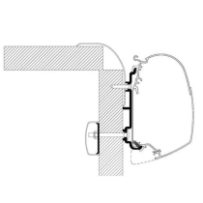 Seinämarkiisin kiinnityssarja Thule Adapter Wall Frankia