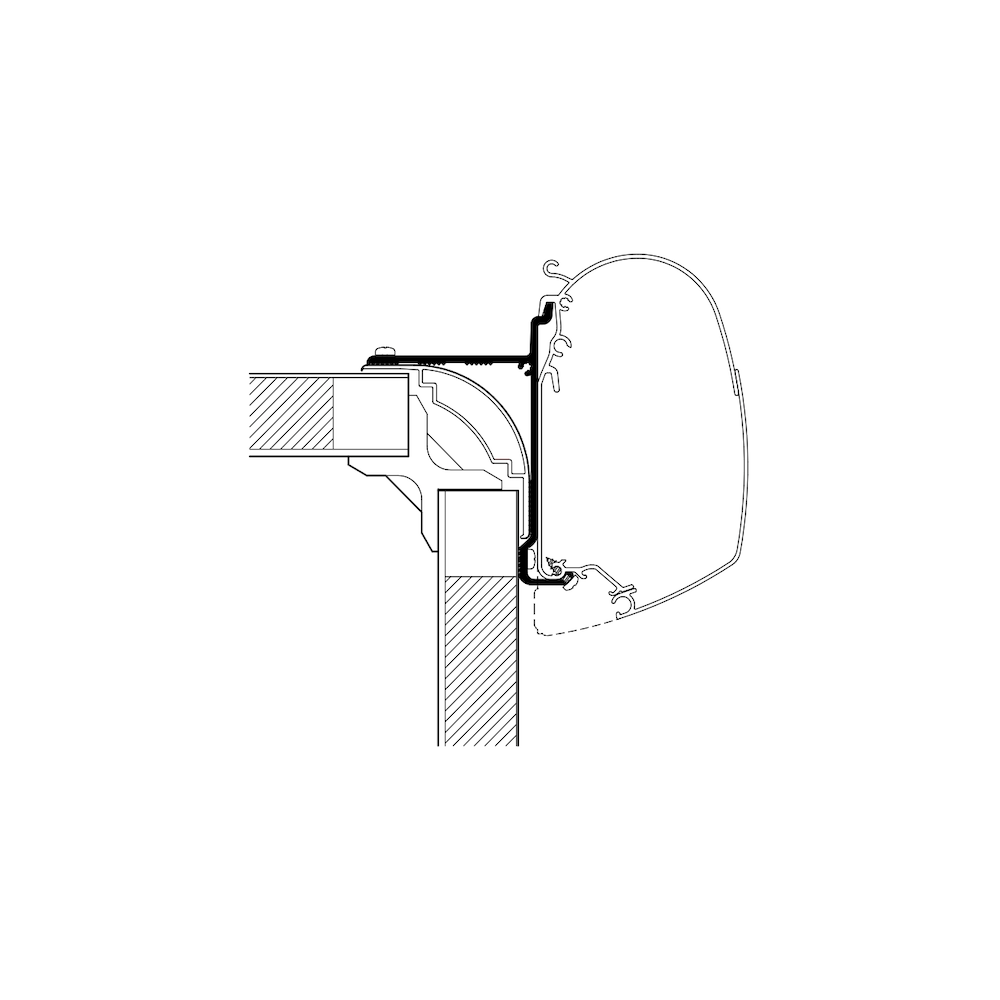 Seinämarkiisin kiinnityssarja Thule High-Top Adapter