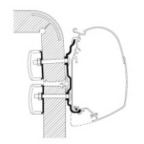 Seinämarkiisin kiinnityssarja Thule Adapter Wall Hymer 2016