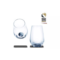 Silwy magneetilliset kristallilasit, 2-osainen setti (400 ml)