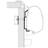 Seinämarkiisin kiinnityssarja Thule Adapter Wall Knaus 2017