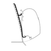 Seinämarkiisin kiinnityssarja Thule Adapter Wall Renault Master High Roof H3