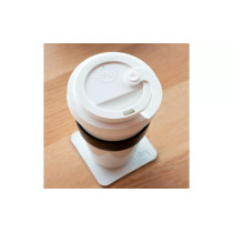 Silwy To-Go Cup -posliinimuki kannella (350 ml)
