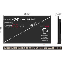 Reflexion LDDX24iBT 24" Smart LED-TV DVD soittimella, 12V